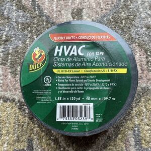 NEW Duck 240225 HVAC Metal Repair Aluminum Foil Tape, 1.88" x 50 Yard 1959105
